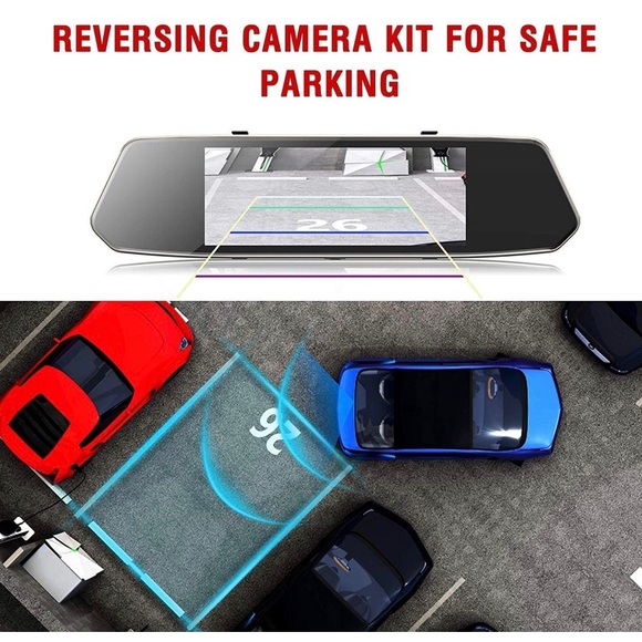 TOGUARD Backup Camera 7" Mirror Dash Cam. - Picture 5 of 7